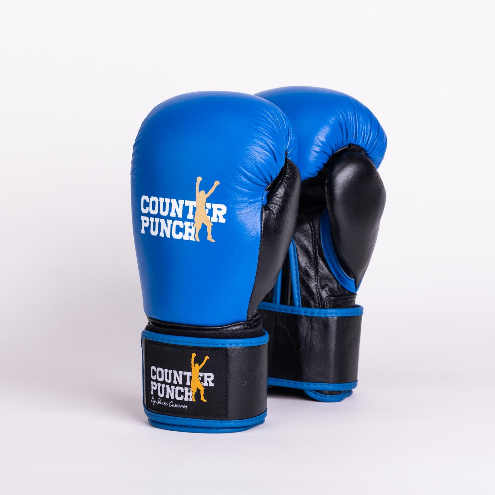 Premium Leather Boxing Gloves [Blue]