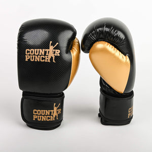 High-quality synthetic leather boxing gloves with double stitching