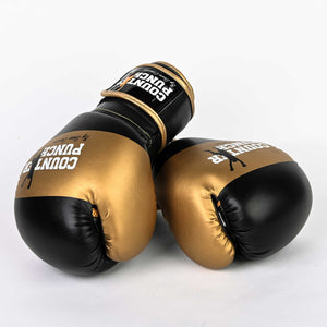 Boxing Gloves – Black with Gold Stripe 'NEW EDITION'